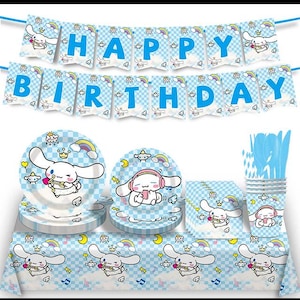 Cinnamonroll kid&#39;s birthday party supplies banner balloon set decoration
