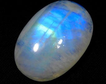 Blue Fire Regenbogen Mondstein Cabochon: AAA Grade Edelstein, Schmuckherstellung