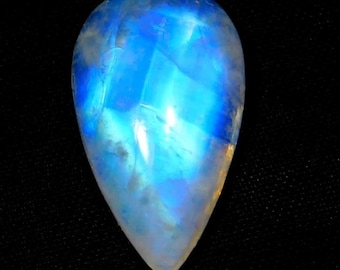 Blue Fire Regenbogen Mondstein Cabochon: AAA Grade Edelstein, Schmuckherstellung