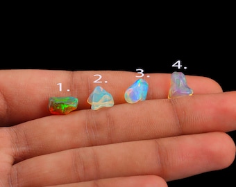 Natural Ethiopian Fire Opal Rough Gemstone: Jewelry Making Supplies