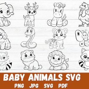 Baby Animals Svg Bundle, Cute Animal Svg, Woodland Animals Svg,baby svg ,Baby woodland ,Baby svg Bundle