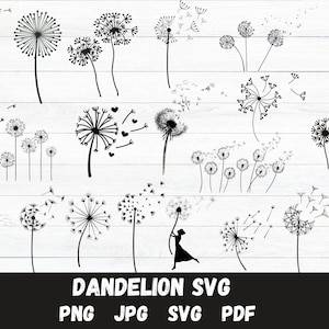 Dandelion Svg Bundle, Dandelion Svg, Dandelion Png, Blow Me Svg, Just Breathe Svg, Dandelion Blowing Svg, Kindness Svg, Dandelion Cut File