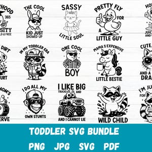 Bundle SVG PNG pour tout-petit, svg chemise drôle pour tout-petit, à l&#39;époque de mes tout-petits svg, svg chemise impertinente pour enfants, un garçon cool svg, svg de l&#39;Université des tout-petits