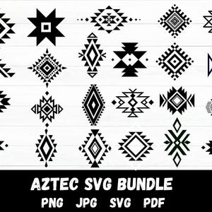 Aztec Svg Bundle, Southwestern Elements Svg, Tribal Pattern Svg, Aztec Pattern Svg, Aztec Elements Svg, Western Svg, Tribal Cut File, Cricut