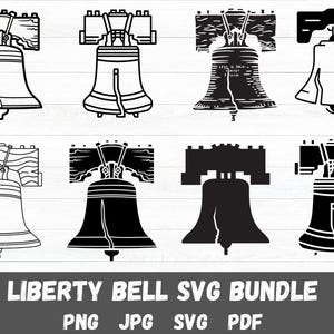 Liberty Bell Svg, Liberty Bell Vector, Liberty Bell Silhouette, Liberty Bell Cricut, Jpg, Png