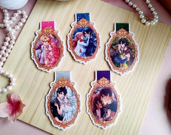 Magnetic Bookmark 'Lovers' II/ Feysand /Jurdan/Kai and Paedyn /Violet and Xaden /Evajacks/The Cruel prince/Acotar/Powerless/OUABH