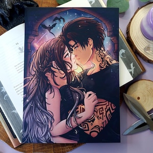 Print Violet Sorrengail x Xaden Riorson (Fourth Wing) Blood Wings // Sheet // Illustration / Iron Flame /Onyx Storm