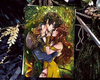 Print Cardan and Jude - The cruel prince (The folk of the air)/ Lamina // Illustration /Fantasy romance