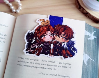 Bookmark 'Lovers'// Violet and Xaden / Marcapáginas mágnetico / Iron Flame / Fouth wing/ Alas de sangre/ Alas de hierro /Onix Storm