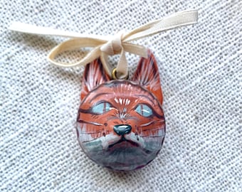 Hand Painted Fox Charm – Vintage Style Bag or Phone Accessory