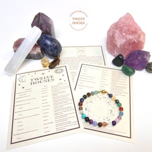 Custom Birth Chart Gemstone Bracelet: Personalized Astrology Jewelry