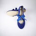 blue ballet flats with ribbon