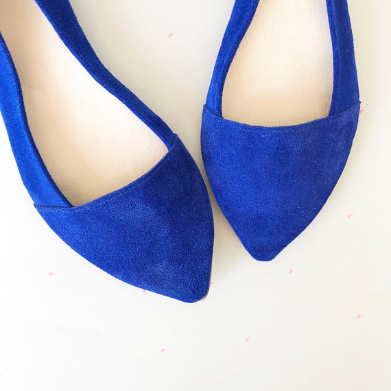 Bright blue hotsell flat shoes
