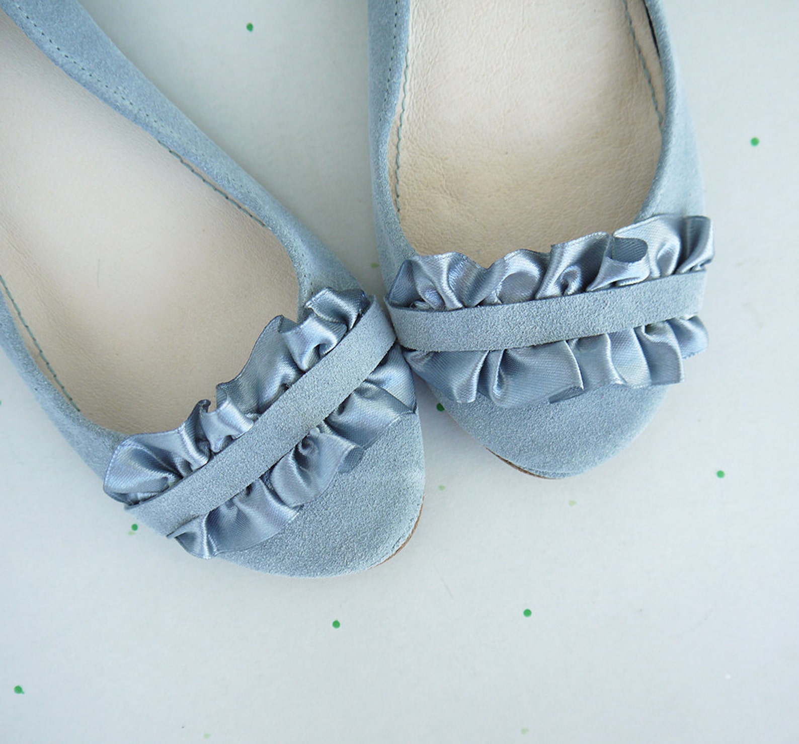 bridal shoes. wedding ballet flats with satin ribbon. bride low heel. pointe shoes. serenity leather flats. ruffle shoes. brides