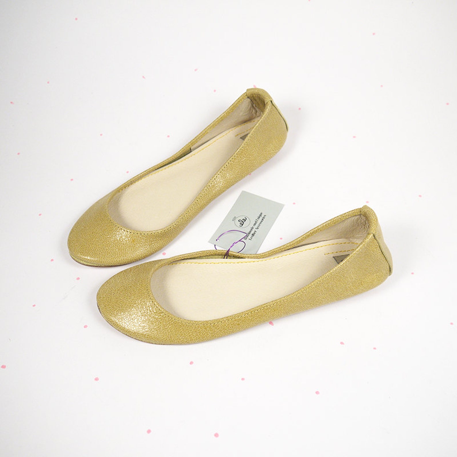 leather shoes. ballet flats. leather ballet flats. yellow shoes. wedding shoes. bridal shoes. gift for her. personalized gift. h