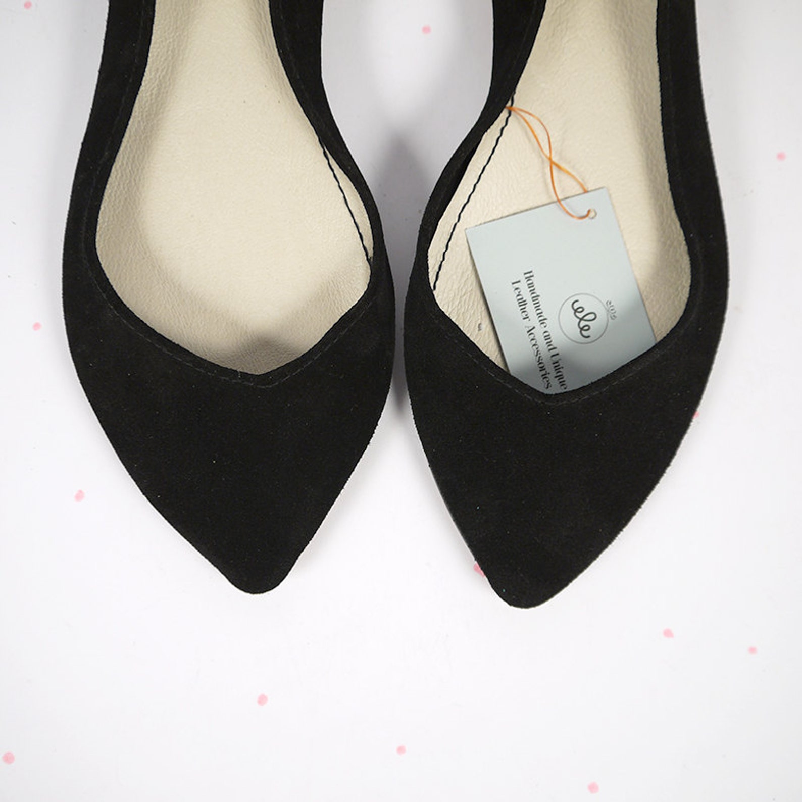pointy shoes. ballet flats. pointy black shoes. black leather shoes. handmade ballet flats. personalized gift. handmade shoes. i