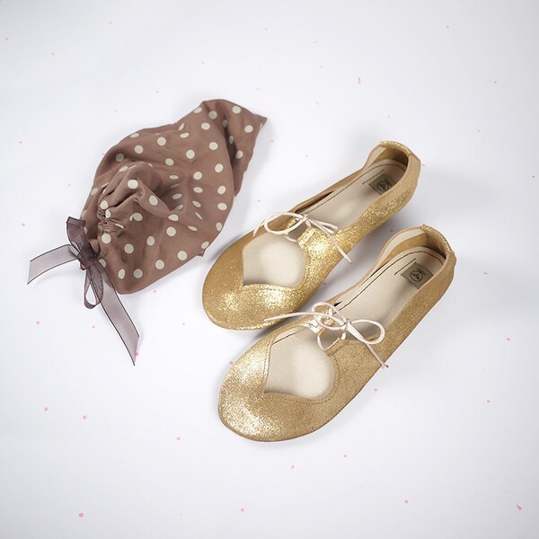 Electric Blue Heart Shaped Leather Handmade Ballet Flats - Reserved for Jackie