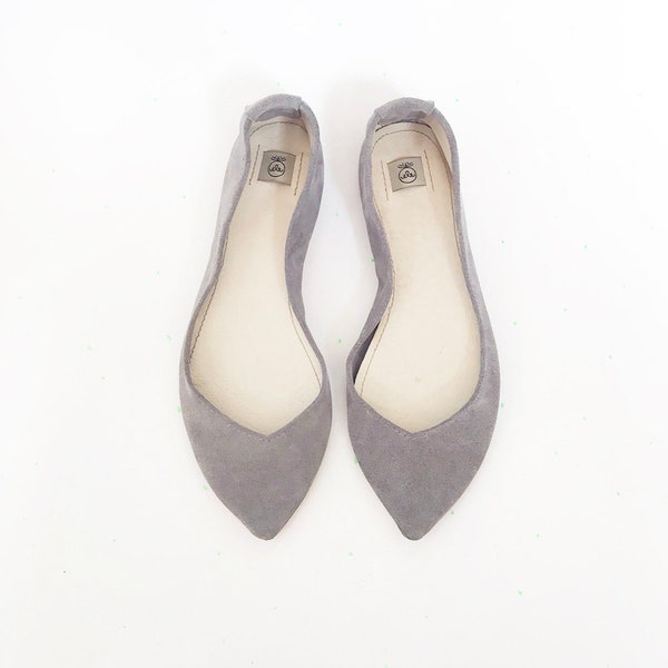 Grey Leather Shoes - Etsy