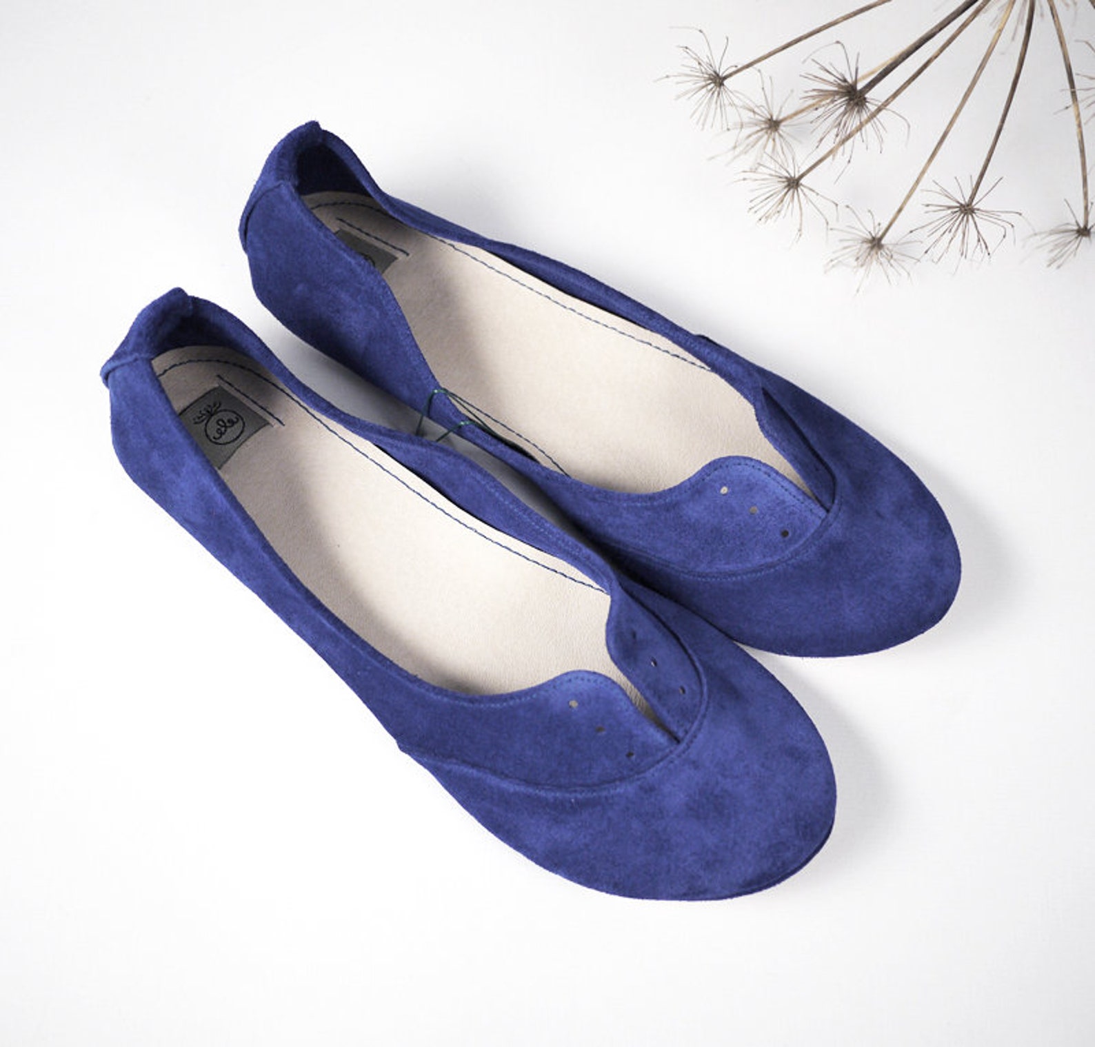 Leather Woman Oxford Shoes in Navy Blue Italian Leather - Etsy