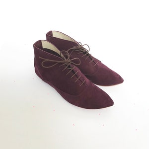 oxblood leather boots womens