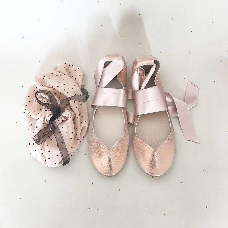 wedding rose gold flats