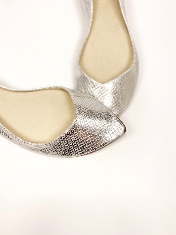 Ballerine a shop punta argento