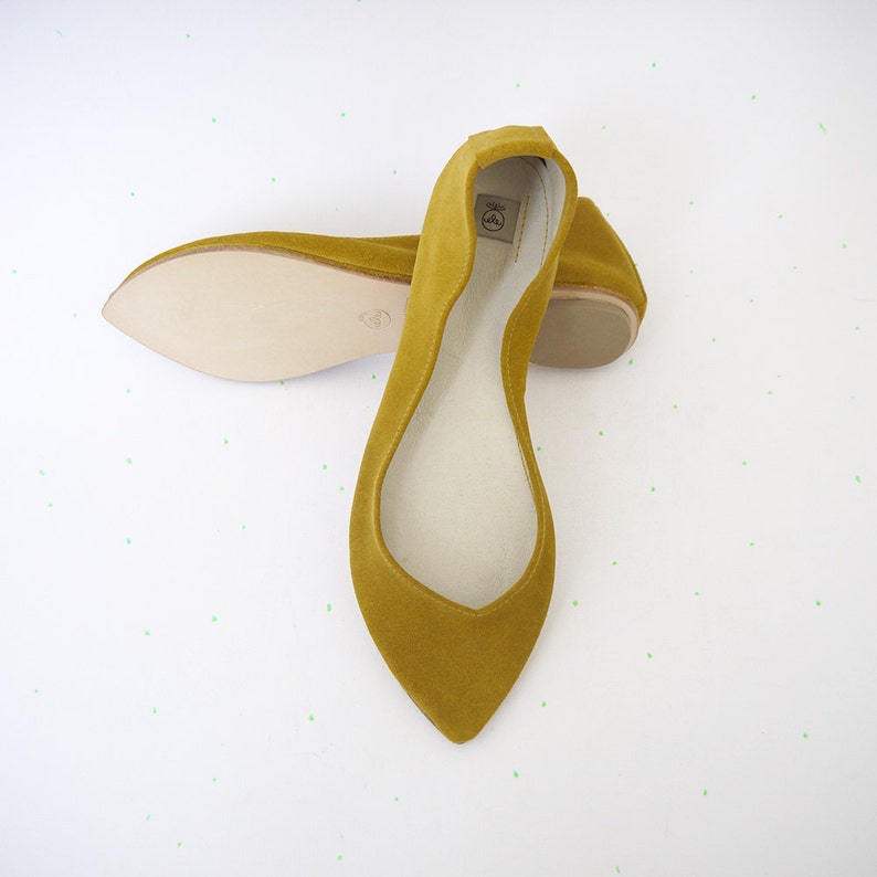 soft leather pointed toe flats