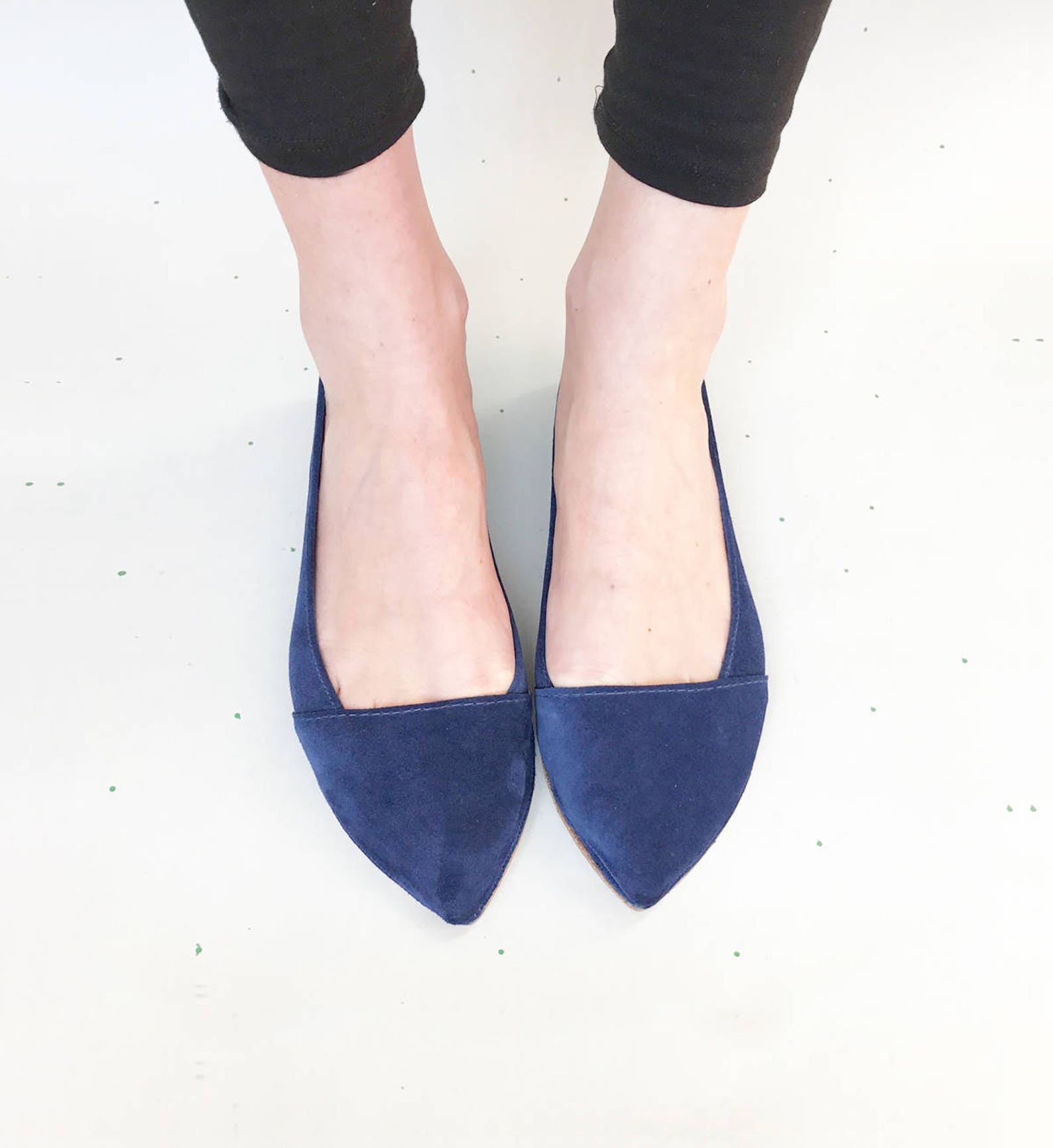 d' orsay shoes. pointy ballet flats. pointy shoes. pointy flats. pointed toe shoes. blue ballet flats. bridal shoes. somethi