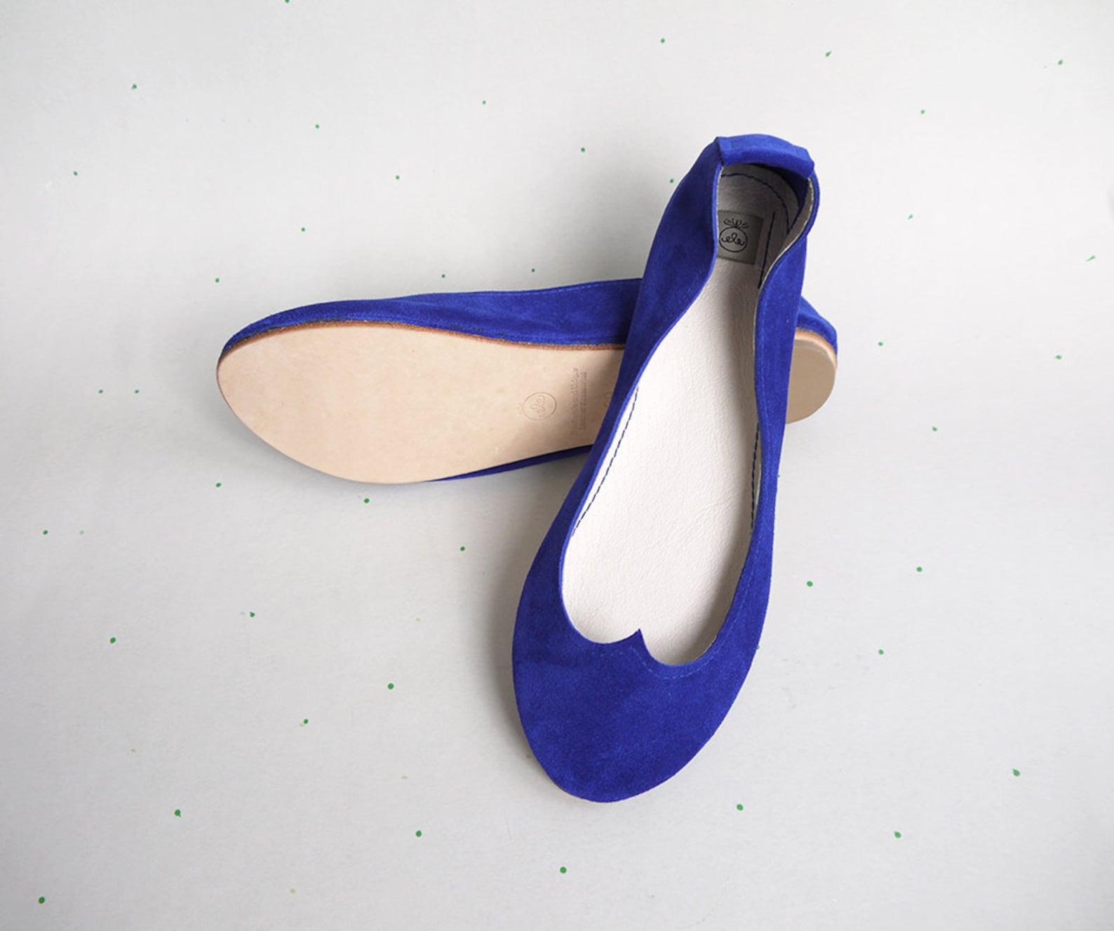 cobalt blue ballet pumps