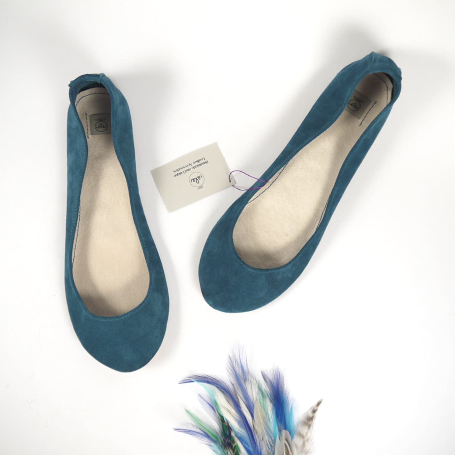 leather ballet flats. bridal shoes. women shoes. low heel wedding shoes. teal flats. italian leather shoe. bridal gift. bridesma