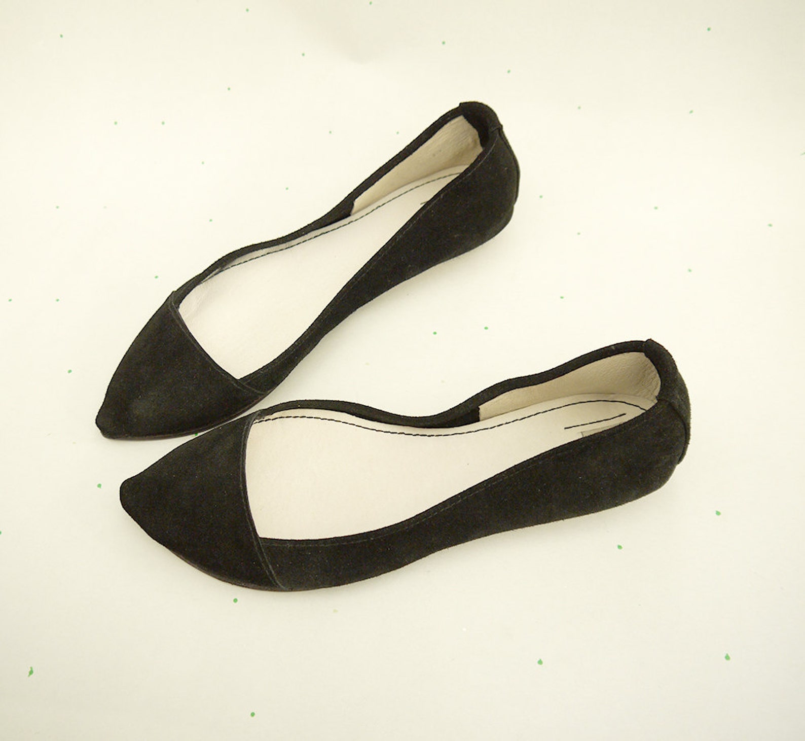 d' orsay shoes. pointy ballet flats. pointy shoes. pointy flats. pointed toe shoes. black ballet flats. bridal shoes. weddin