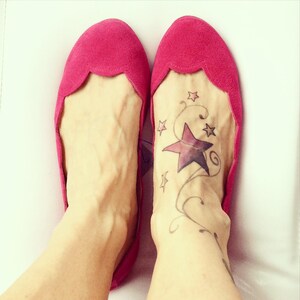 Ballet Flats Ballerina Shoes in Sunflower Yellow Italian Soft Leather