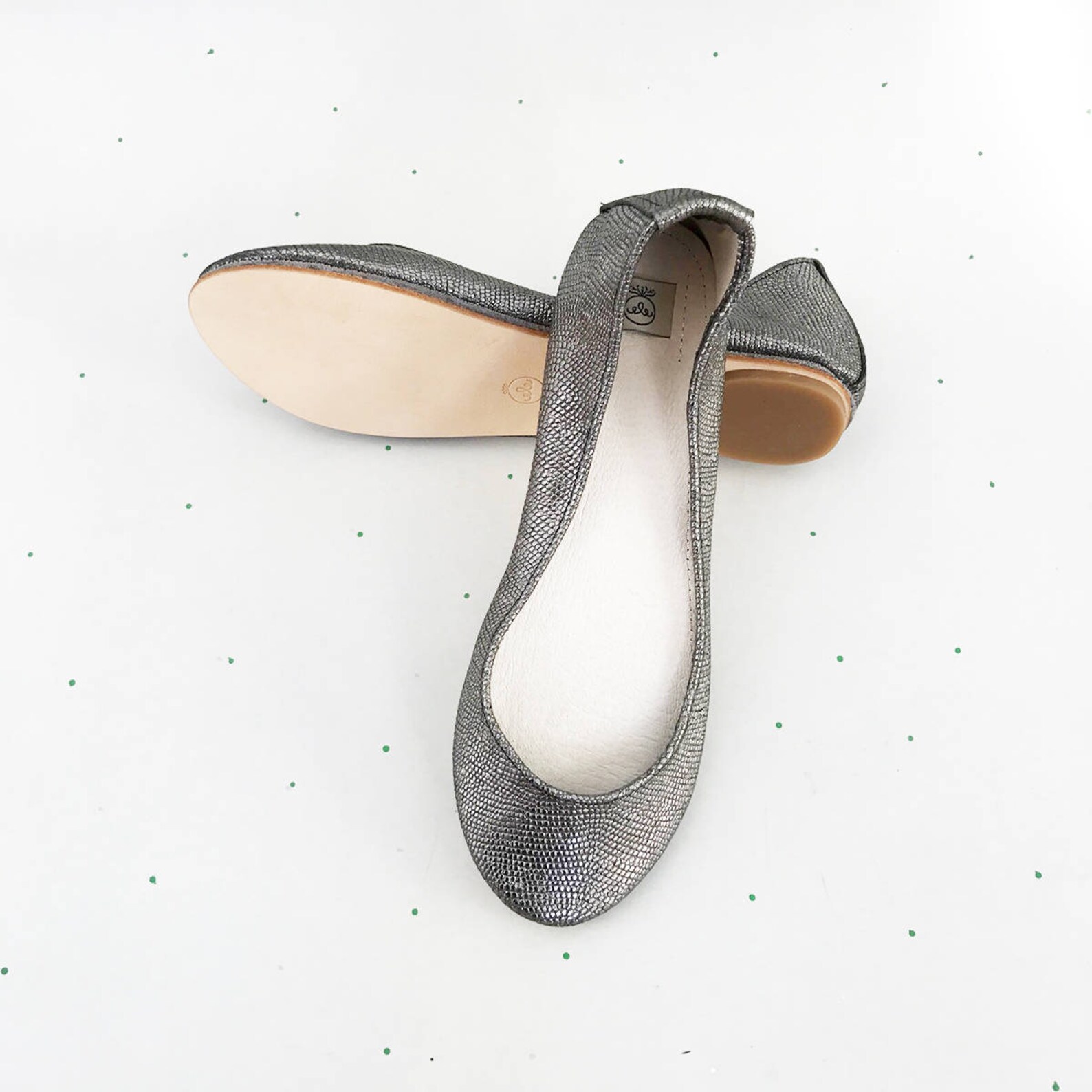 handmade leather ballet flats