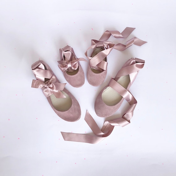 baby ballet shoes with ribbon