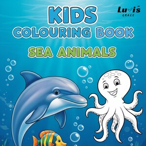 Seal Coloring Page | Printable Ocean Animal Digital Download | Sea Life Coloring Sheet for Kids & Adults