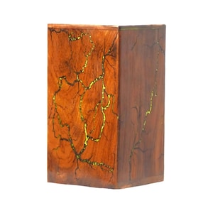 Wooden Urns for Human Ashes Adult Male, Female - Wood Urn for Ashes for Women, Resin Decorative Urns - Memorial, Burial Wooden Cremation Urn