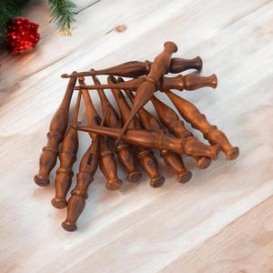 Teakwood Crochet Hook Set: Ergonomic Wooden Yarn Hooks, Sizes 3.5mm-19mm