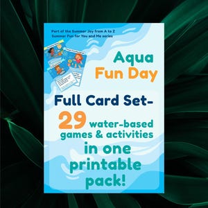 Set di carte Ultimate Water Game – 29 attività stampabili per bambini