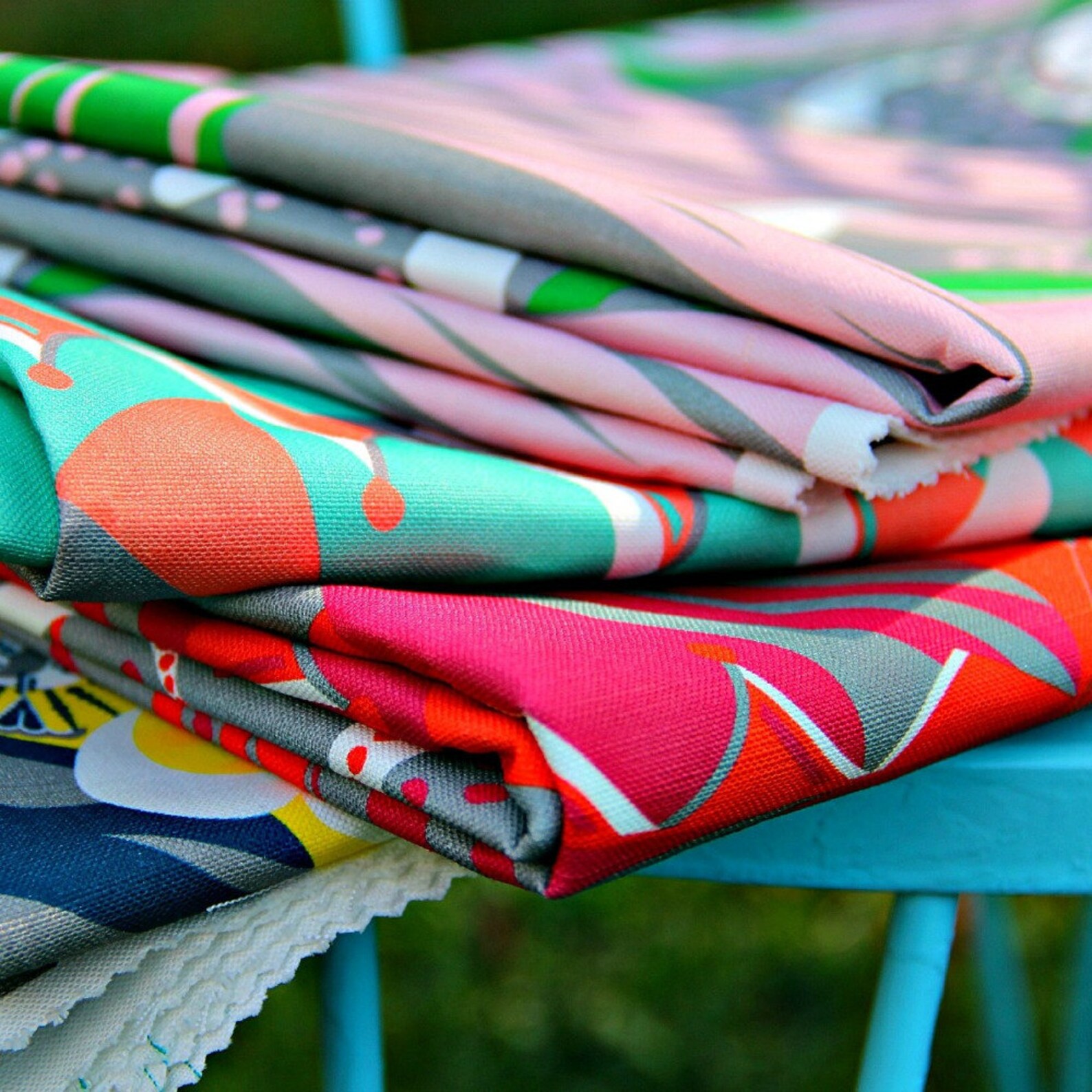 Fabric in Carnival of Tides Pattern Myrtle Beach color Etsy