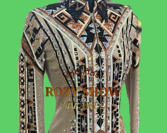 Western Custom Rodeo Queen, Showmanship, Horsemanship, Western Pleasure Show Shirt & Women Rail Jacket