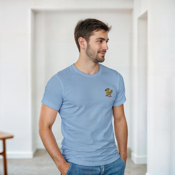 Final Fantasy T-shirt | Embroidered Chocobo - Etsy