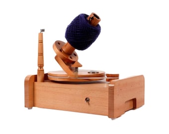 Handcrafted Beech Wood Electric Yarn Winder: Heavy-Duty 16oz Crafting Tool