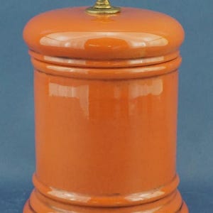 Zaccagnini - Keramikvas, Potiche Albarello Déco med bronsknopp, Italien 1900 1900-talet.