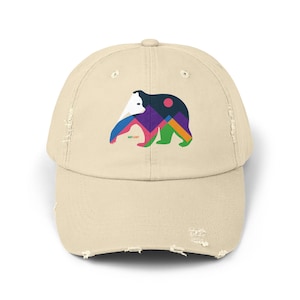 Distressed Cotton Cap: California Vibes, Vintage Style