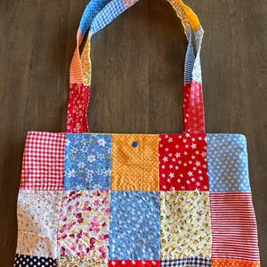 Quilted Tote Bag Sewing Pattern – Digital Download PDF
