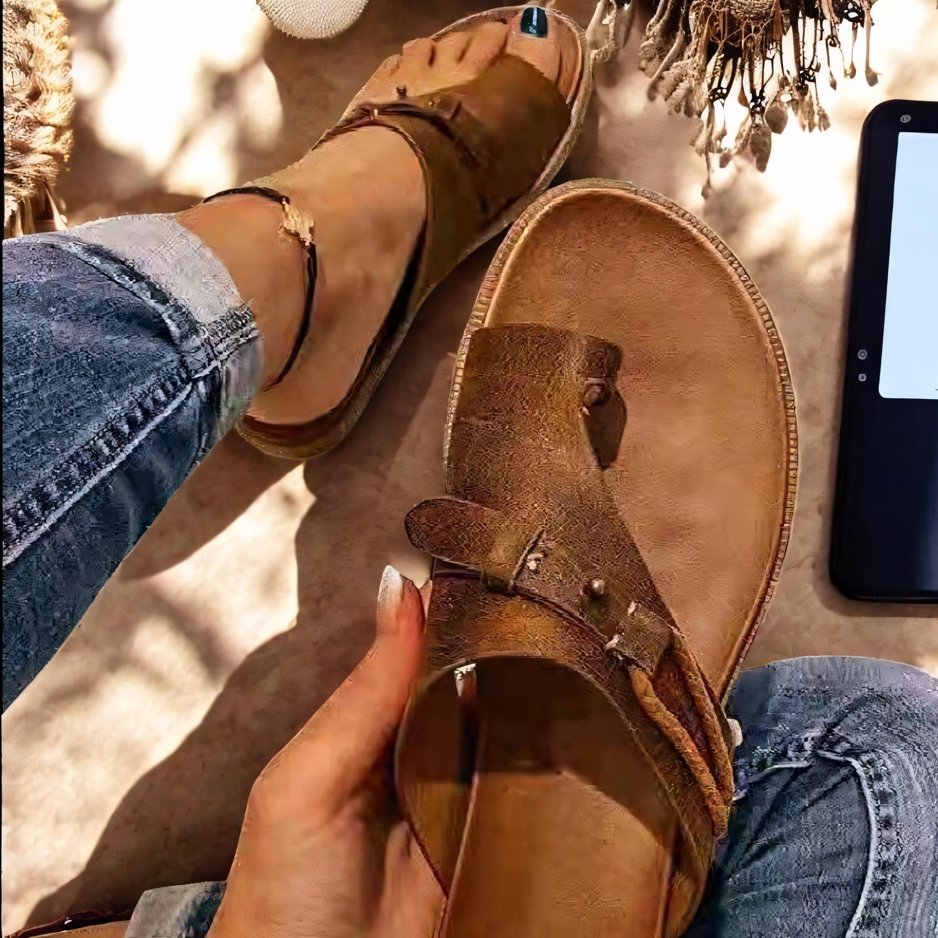 Sandali Donna In Vera Pelle - Modello 2100, Realizzati In Germania, Comodi Ed Eleganti - Foto 7