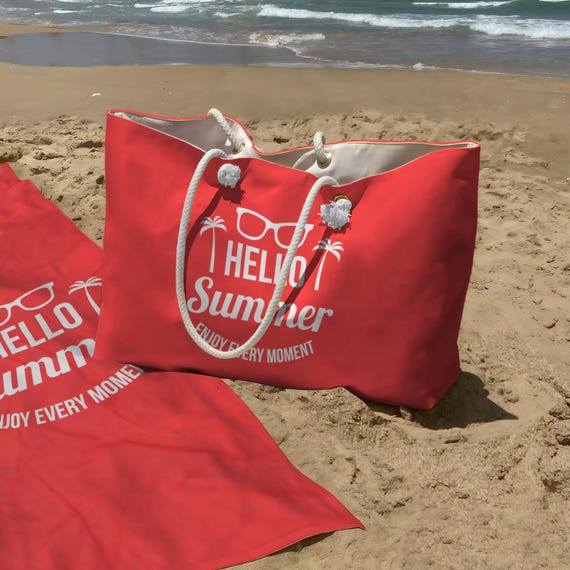 Beach Bag, Set Bag Towel, Oversized Weekender Bag, Oversized