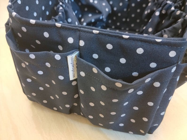 Longchamp Diaper Bag Insert For Le Pliage Large Bag Blue Polka | Etsy