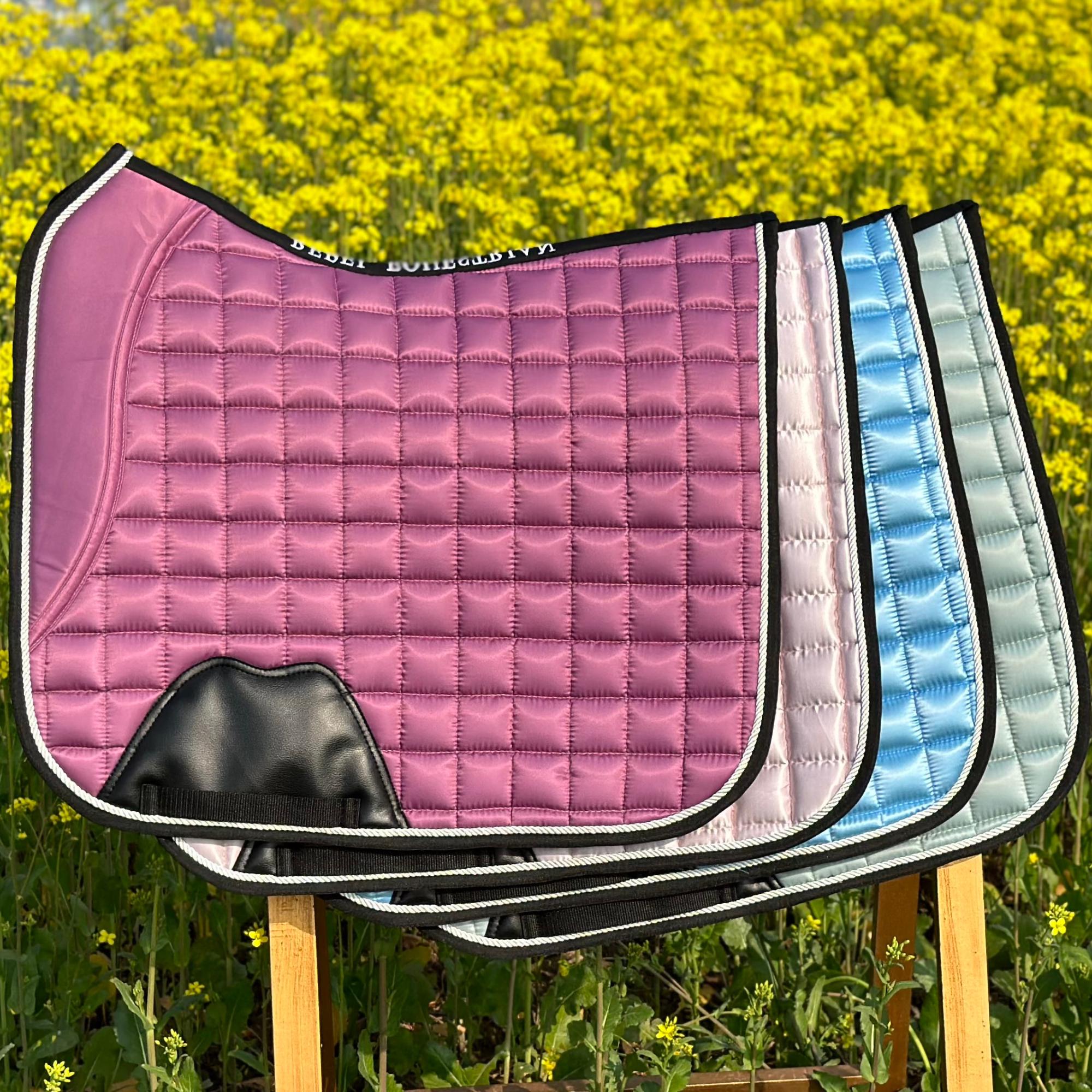 Luxury Equestrian Satin Saddle Pad – Custom Quilted Equestrian Pad | Bulk Equestrian Orders Accepted
