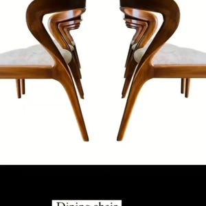 Wooden Dining Chair with Arms, Modern Kitchen and Living Room Seating, Comfortable Stylish Dining Chairs for the Home